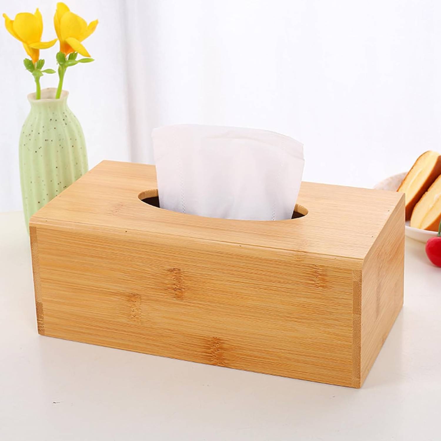 Bamboo Tissue Box Cover: image 2
