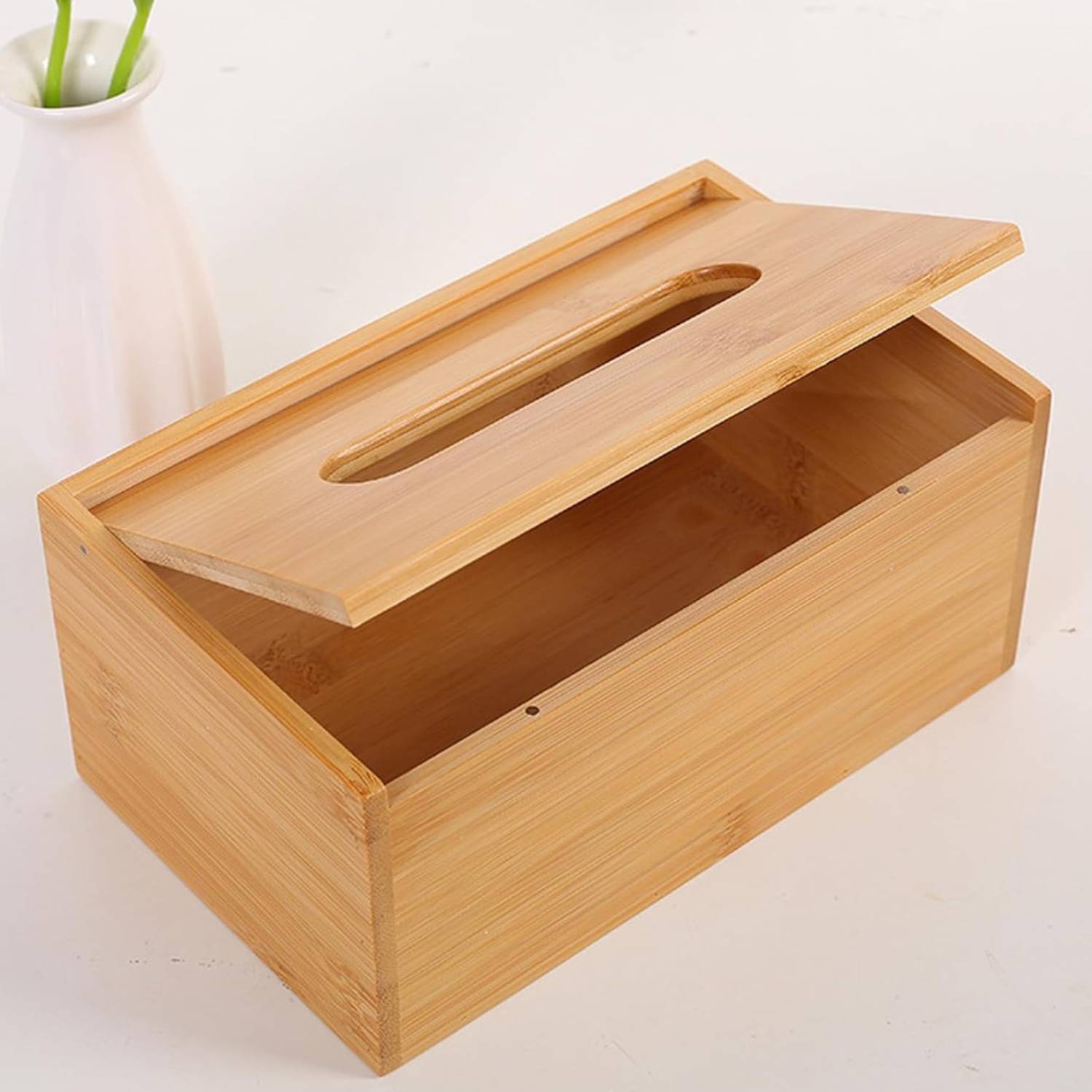 Bamboo Tissue Box Cover: image 3