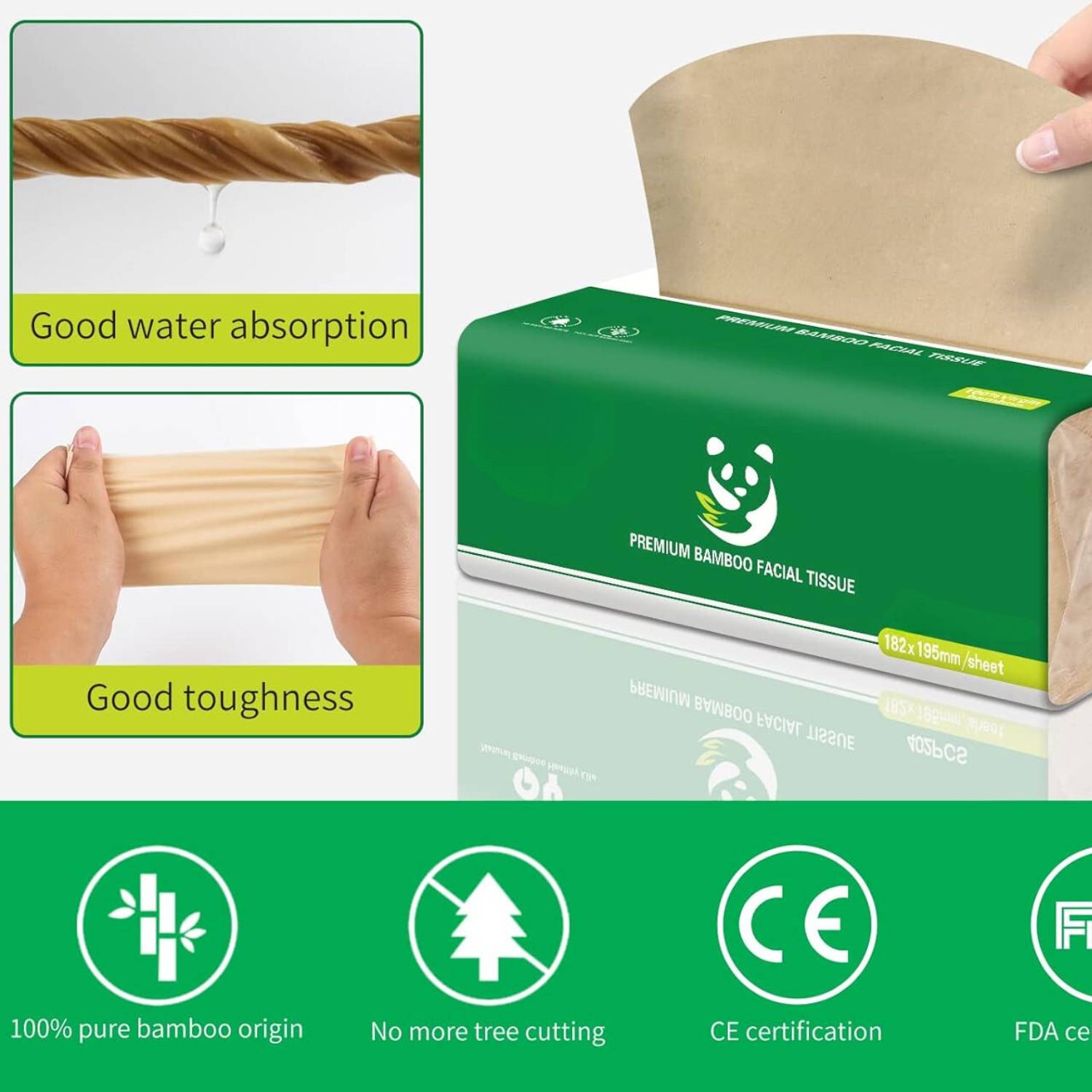 Bamboo Tissues, Bulk 12 Pack Box