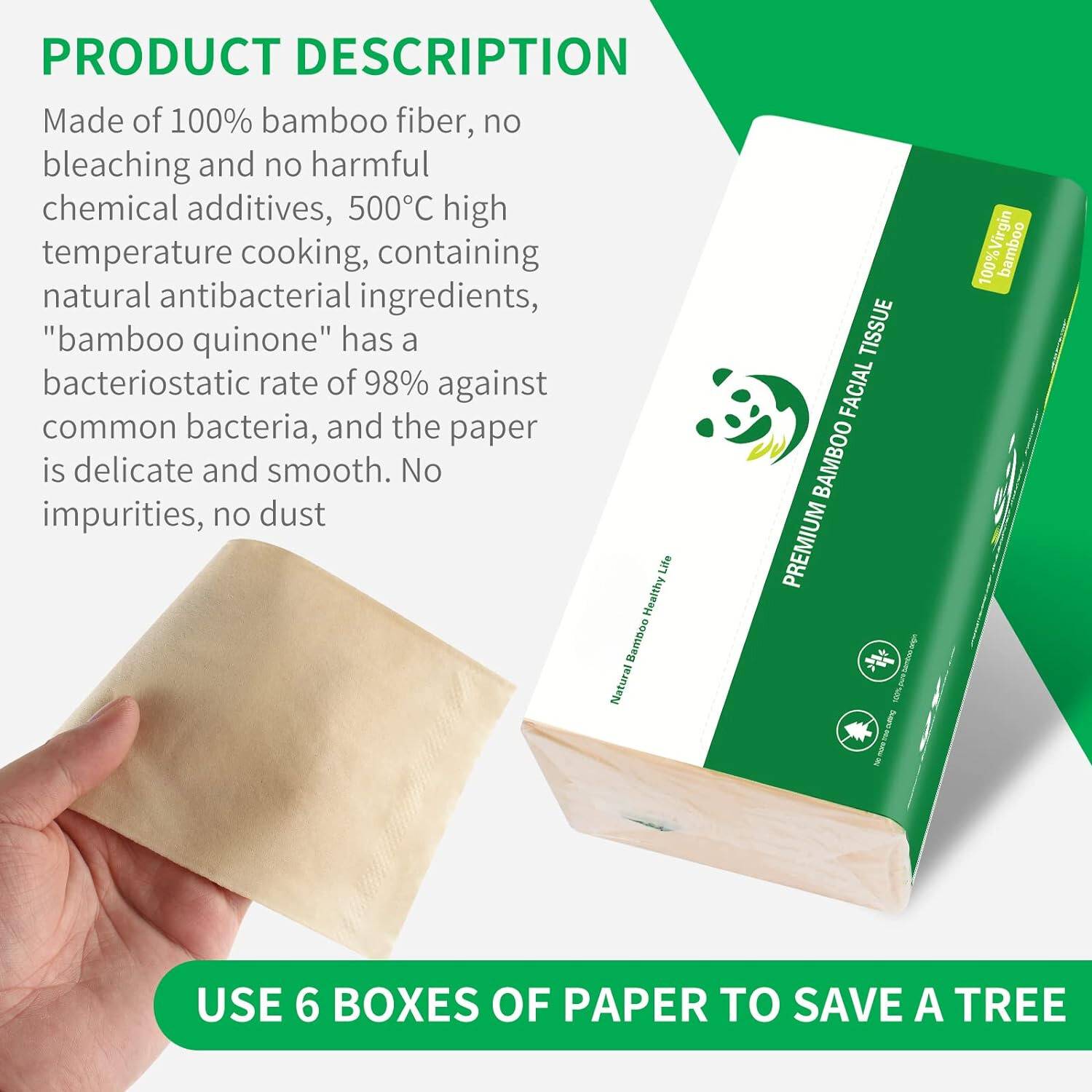 Bamboo Tissues, Bulk 12 Pack Box