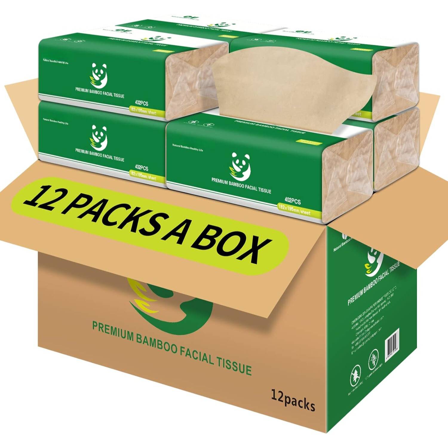 Bamboo Tissues, Bulk 12 Pack Box: image 15