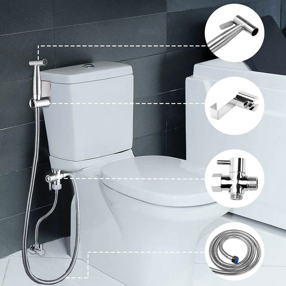 Stainless Steel Hand Held Bidet Sprayer Kit: image 4