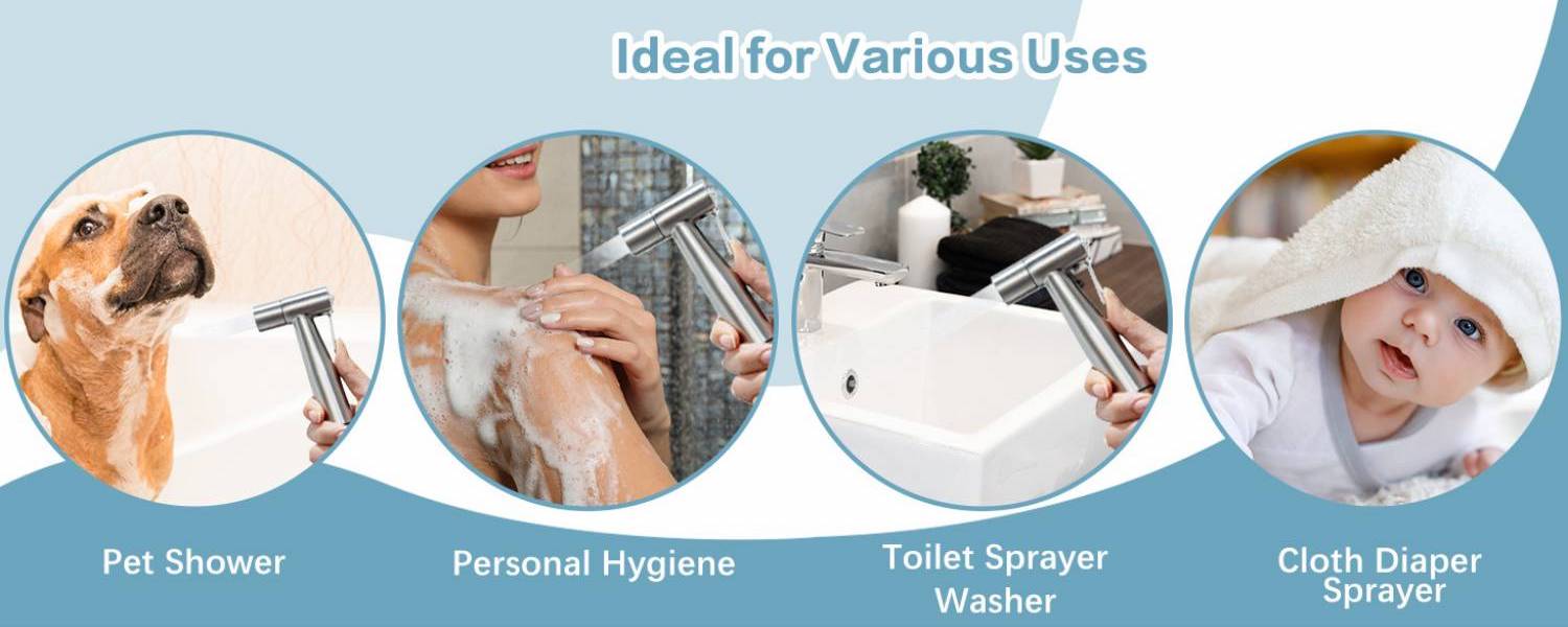 Stainless Steel Hand Held Bidet Sprayer Kit: image 12