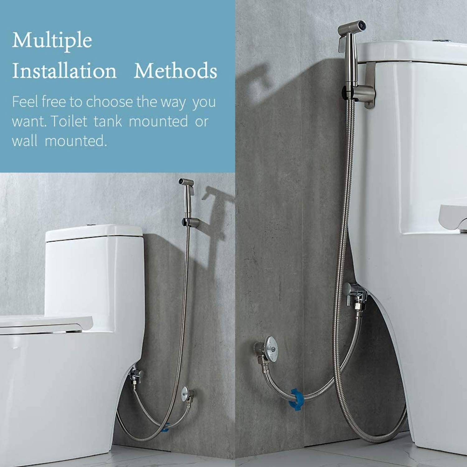 Stainless Steel Hand Held Bidet Sprayer Kit: image 15