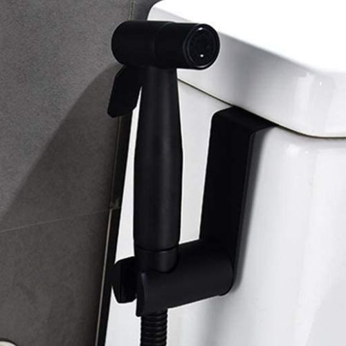 Black Hand Held Bidet Sprayer Kit: image 6